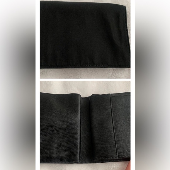 Prada Authentic
Nylon and
Saffiano Leather
Black Trifold
Wallet ~ ~Vintage - Picture 2 of 5